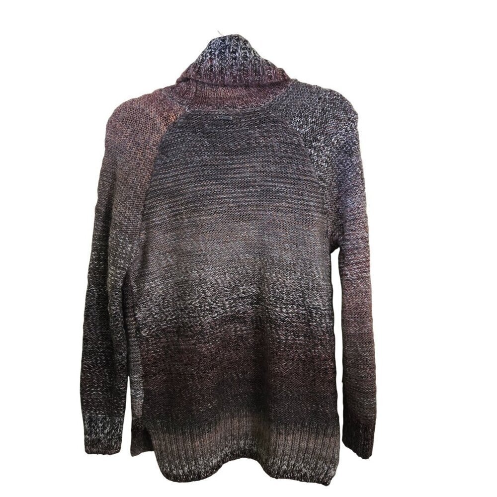 Prana Autumn Rein Sweater Ombre Wool Blend Oversized Turtleneck Tunic Size XS - Picture 3 of 9